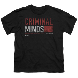 Criminal Minds Title Card - Youth T-Shirt (Ages 8-12) Youth T-Shirt (Ages 8-12) Criminal Minds   