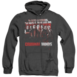 Criminal Minds Think Like One - Heather Pullover Hoodie Heather Pullover Hoodie Criminal Minds   