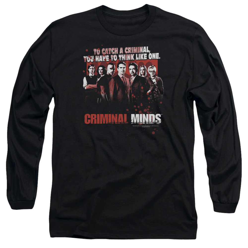 Criminal Minds Think Like One - Men's Long Sleeve T-Shirt Men's Long Sleeve T-Shirt Criminal Minds   