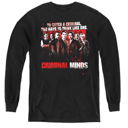 Criminal Minds Think Like One - Youth Long Sleeve T-Shirt Youth Long Sleeve T-Shirt Criminal Minds   