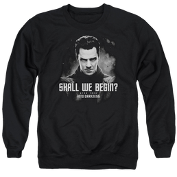 Star Trek Shall We Begin Men's Crewneck Sweatshirt Men's Crewneck Sweatshirt Star Trek   