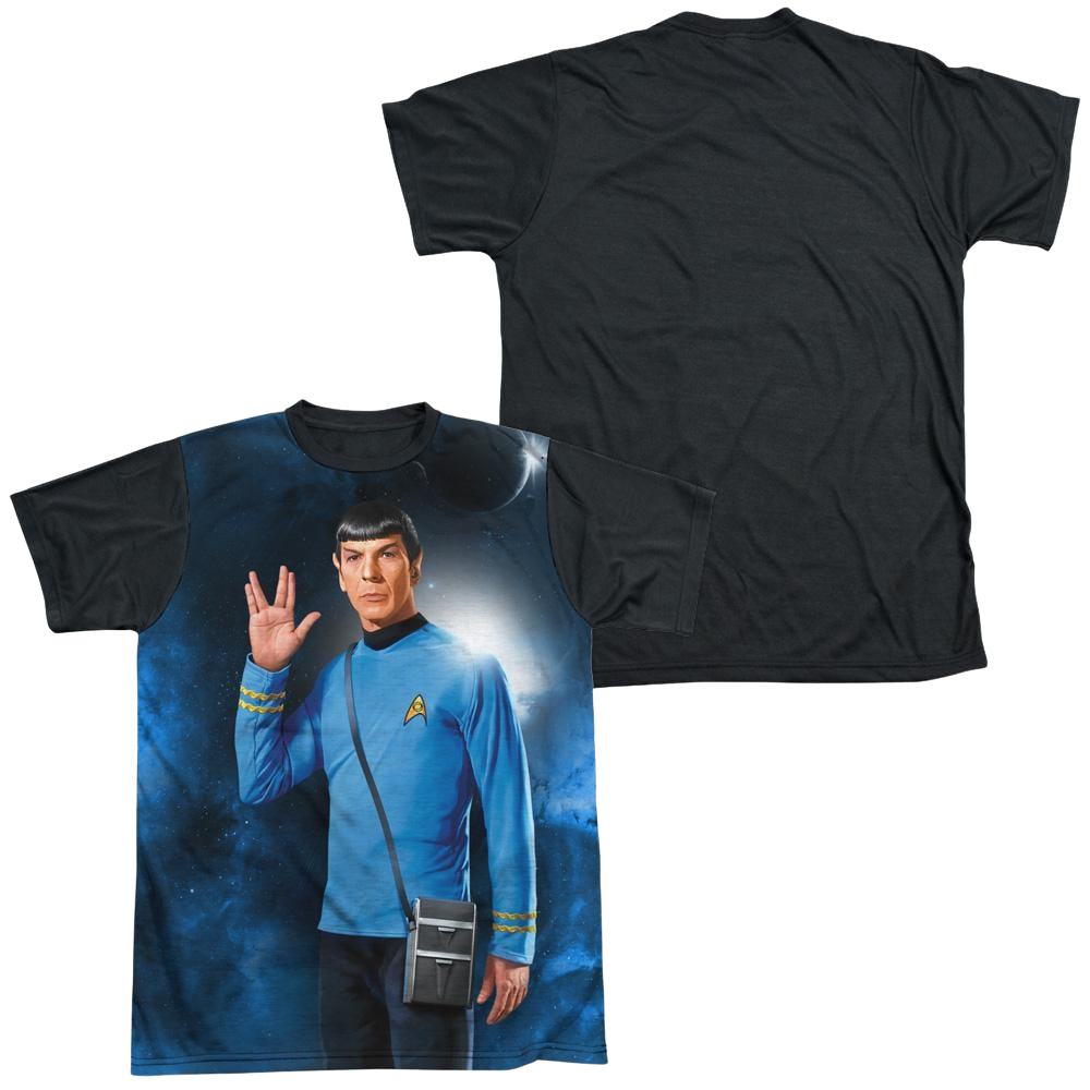 Star Trek Live Long Men's Black Back T-Shirt Men's Black Back T-Shirt Star Trek   
