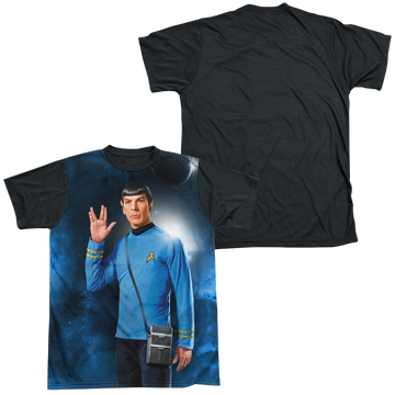 Star Trek Live Long men's black back t-shirt