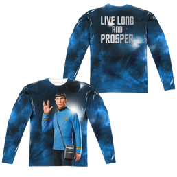 Star Trek Live Long Men's All-Over Print T-Shirt Men's All-Over Print Long Sleeve Star Trek   