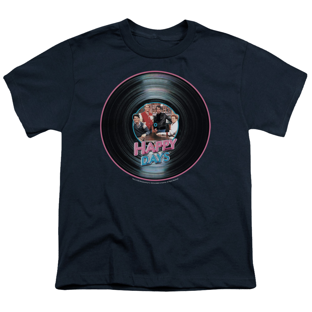 Happy Days On The Record - Kid's T-Shirt Kid's T-Shirt (Ages 4-7) Happy Days   