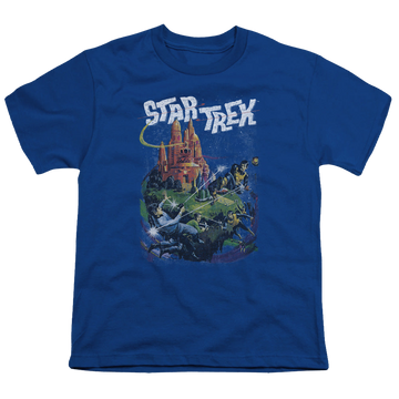 Royal youth t-shirt for ages 8 to 12 with Star Trek The Original Series Vulcan Battle graphic