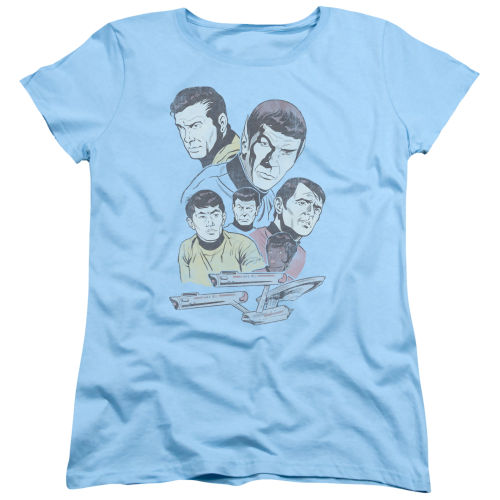 Star Trek Retro Crew Women's T-Shirt Women's T-Shirt Star Trek   