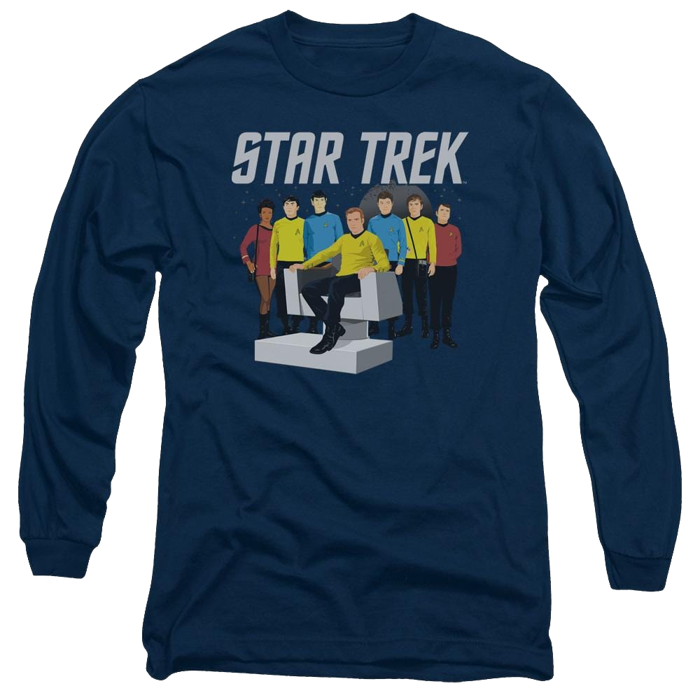 Star Trek Vector Crew Men's Long Sleeve T-Shirt Men's Long Sleeve T-Shirt Star Trek   