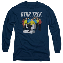 Star Trek Vector Crew Men's Long Sleeve T-Shirt Men's Long Sleeve T-Shirt Star Trek   