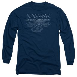 Star Trek The Next Generation Tng Enterprise - Men's Long Sleeve T-Shirt Men's Long Sleeve T-Shirt Star Trek   