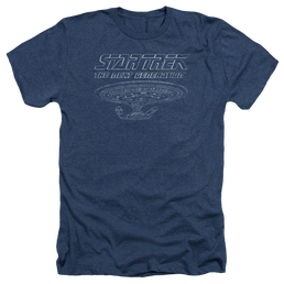 Star Trek The Next Generation Tng Enterprise - Men's Heather T-Shirt Men's Heather T-Shirt Star Trek   