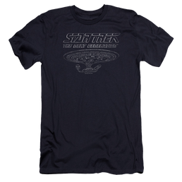 Star Trek The Next Generation Tng Enterprise - Men's Premium Slim Fit T-Shirt Men's Premium Slim Fit T-Shirt Star Trek   