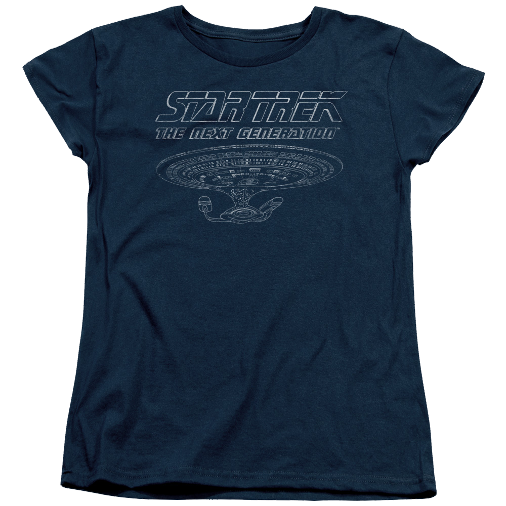 Star Trek The Next Generation Tng Enterprise - Women's T-Shirt Women's T-Shirt Star Trek   