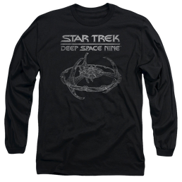 Star Trek Deep Space Nine Ds9 Station - Men's Long Sleeve T-Shirt Men's Long Sleeve T-Shirt Star Trek   