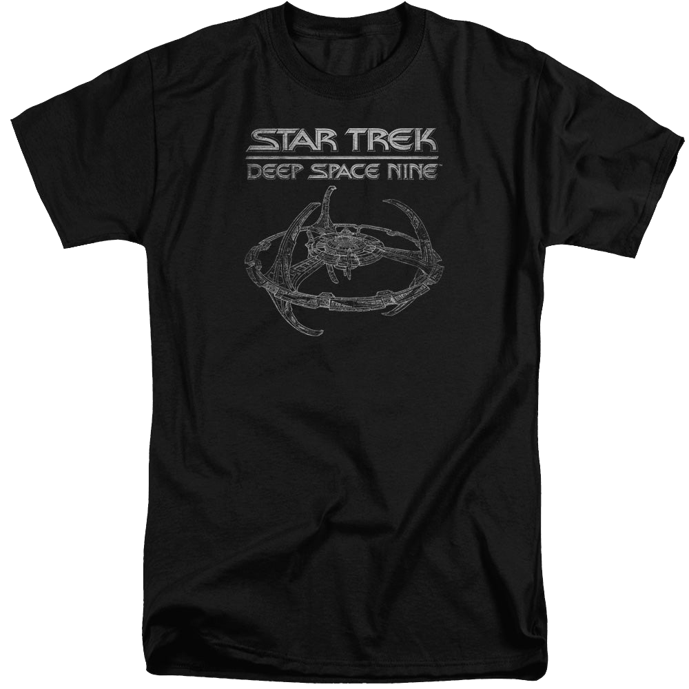 Star Trek Deep Space Nine Ds9 Station - Men's Tall Fit T-Shirt Men's Tall Fit T-Shirt Star Trek   