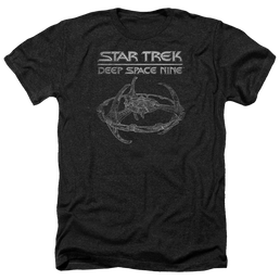 Star Trek Deep Space Nine Ds9 Station - Men's Heather T-Shirt Men's Heather T-Shirt Star Trek   