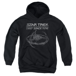 Star Trek Deep Space Nine Ds9 Station - Youth Hoodie Youth Hoodie (Ages 8-12) Star Trek   
