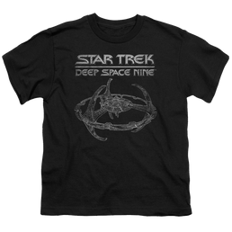 Star Trek Deep Space Nine Ds9 Station - Youth T-Shirt Youth T-Shirt (Ages 8-12) Star Trek   