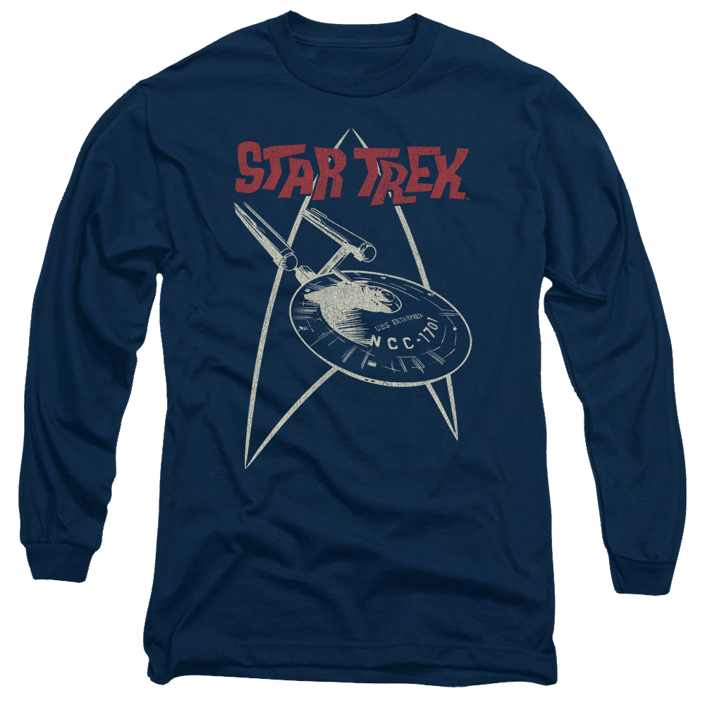 Star Trek Ship Symbol Men's Long Sleeve T-Shirt Men's Long Sleeve T-Shirt Star Trek   