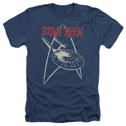 Star Trek Ship Symbol Men's Heather T-Shirt Men's Heather T-Shirt Star Trek   