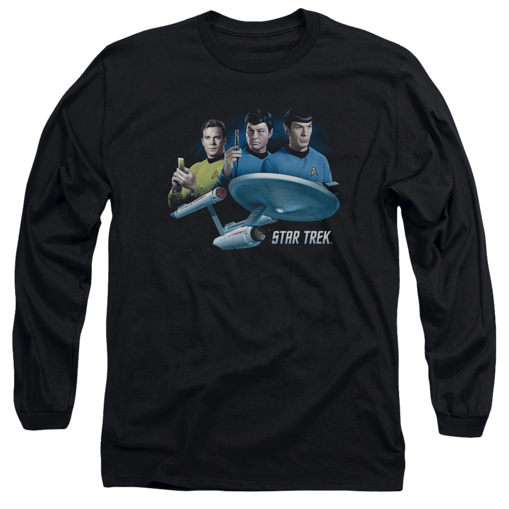 Star Trek Main Three Men's Long Sleeve T-Shirt Men's Long Sleeve T-Shirt Star Trek   