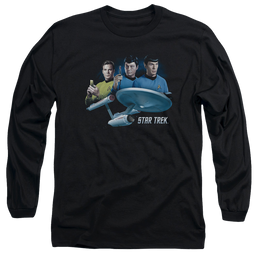 Star Trek Main Three Men's Long Sleeve T-Shirt Men's Long Sleeve T-Shirt Star Trek   