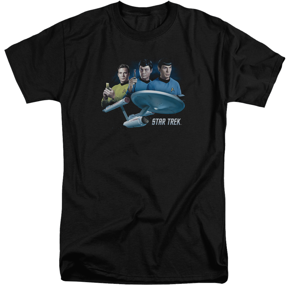 Star Trek Main Three Men's Tall Fit T-Shirt Men's Tall Fit T-Shirt Star Trek   