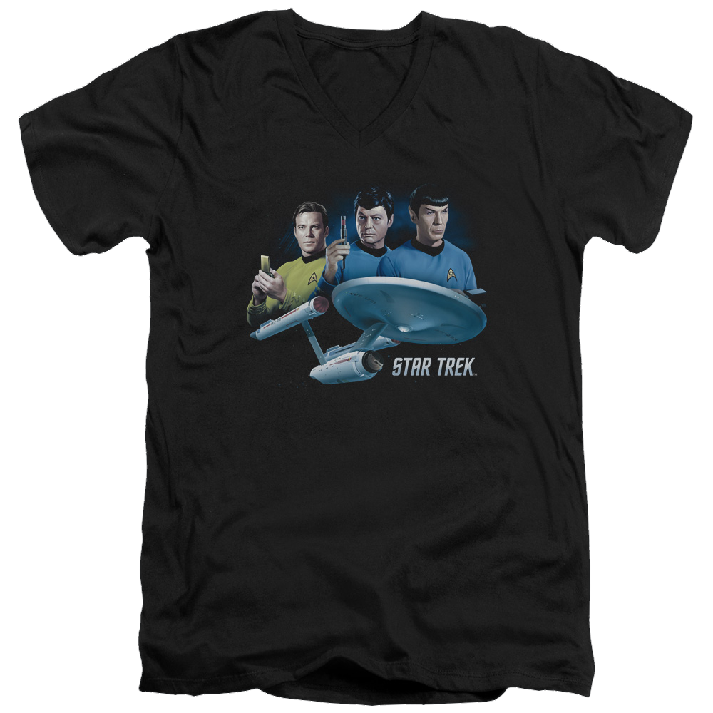 Star Trek Main Three Men's V-Neck T-Shirt Men's V-Neck T-Shirt Star Trek   