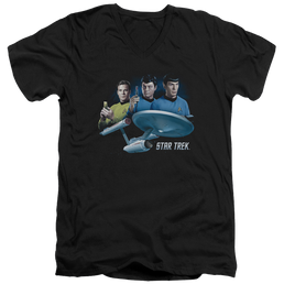 Star Trek Main Three Men's V-Neck T-Shirt Men's V-Neck T-Shirt Star Trek   