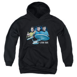 Star Trek The Original Series Main Three - Youth Hoodie Youth Hoodie (Ages 8-12) Star Trek   
