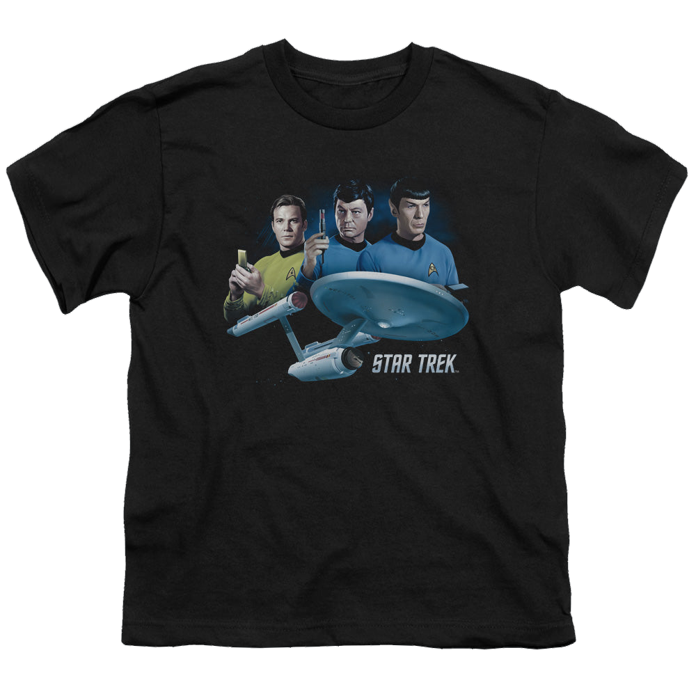 Star Trek The Original Series Main Three - Youth T-Shirt Youth T-Shirt (Ages 8-12) Star Trek   
