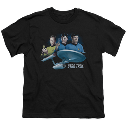 Star Trek The Original Series Main Three - Youth T-Shirt Youth T-Shirt (Ages 8-12) Star Trek   
