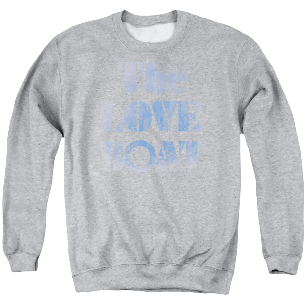 Love Boat, The Distressed - Men's Crewneck Sweatshirt Men's Crewneck Sweatshirt The Love Boat   