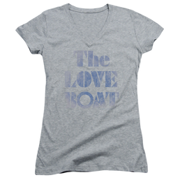 Love Boat, The Distressed - Juniors V-Neck T-Shirt Juniors V-Neck T-Shirt The Love Boat   