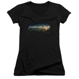 Under the Dome Dome Key Art - Juniors V-Neck T-Shirt Juniors V-Neck T-Shirt Under the Dome   