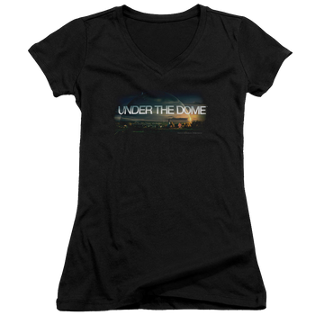 Under the Dome Dome Key Art - Juniors V-Neck T-Shirt Juniors V-Neck T-Shirt Under the Dome   