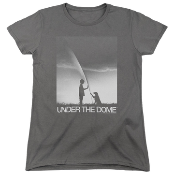Charcoal women's t-shirt with Under the Dome Im Speilburg graphic