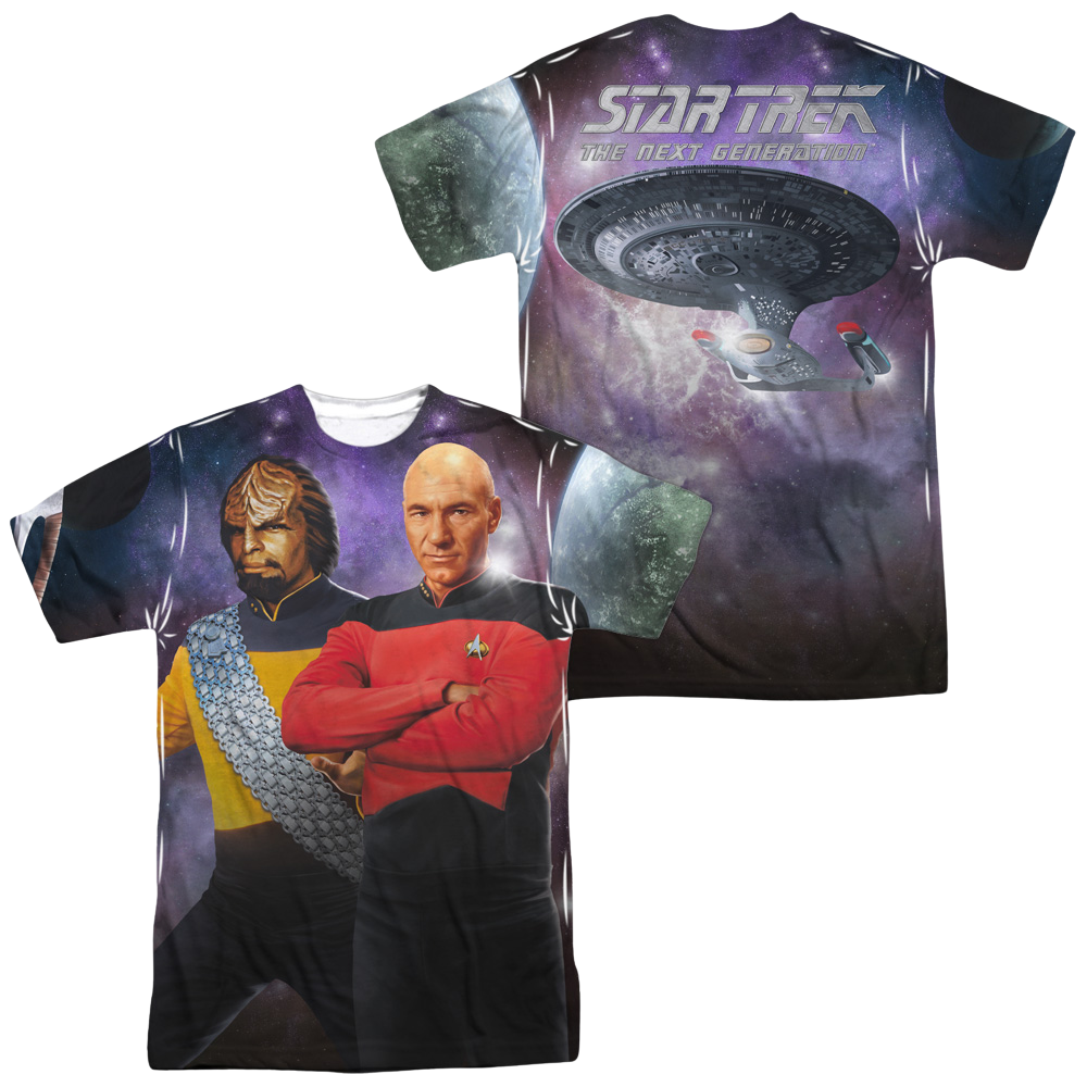 Star Trek TNG (Front/Back Print) - Men's All-Over Print T-Shirt Men's All-Over Print T-Shirt Star Trek   
