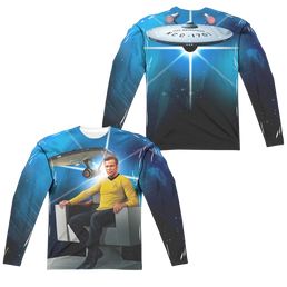 Star Trek The Original Series Kirks Ship (Front - Men's All-Over Print Long Sleeve Men's All-Over Print Long Sleeve Star Trek   