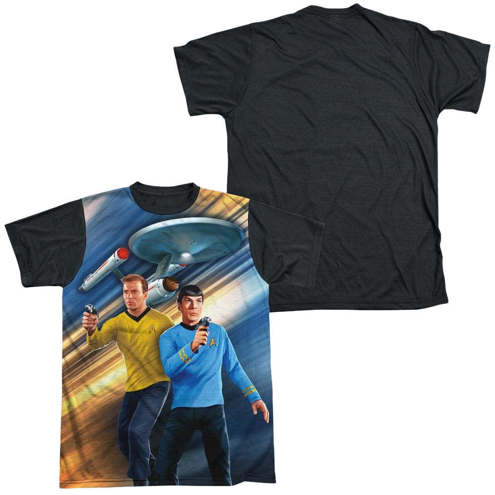 Star Trek Phasers Down Men's Black Back T-Shirt Men's Black Back T-Shirt Star Trek   