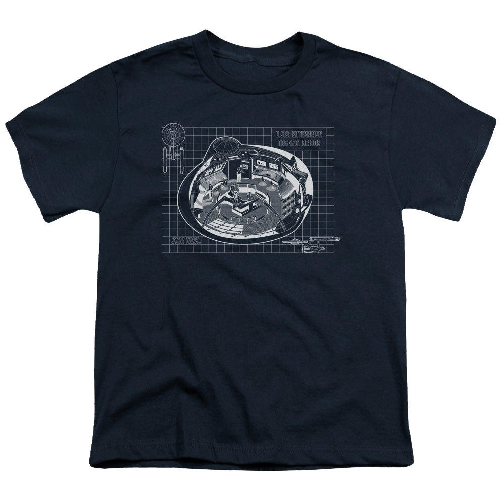 Star Trek The Original Series Bridge Prints - Youth T-Shirt Youth T-Shirt (Ages 8-12) Star Trek   