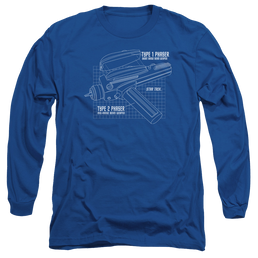 Star Trek Phaser Plans Men's Long Sleeve T-Shirt Men's Long Sleeve T-Shirt Star Trek   