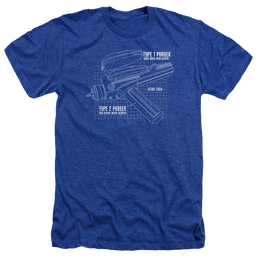 Star Trek Phaser Plans Men's Heather T-Shirt Men's Heather T-Shirt Star Trek   