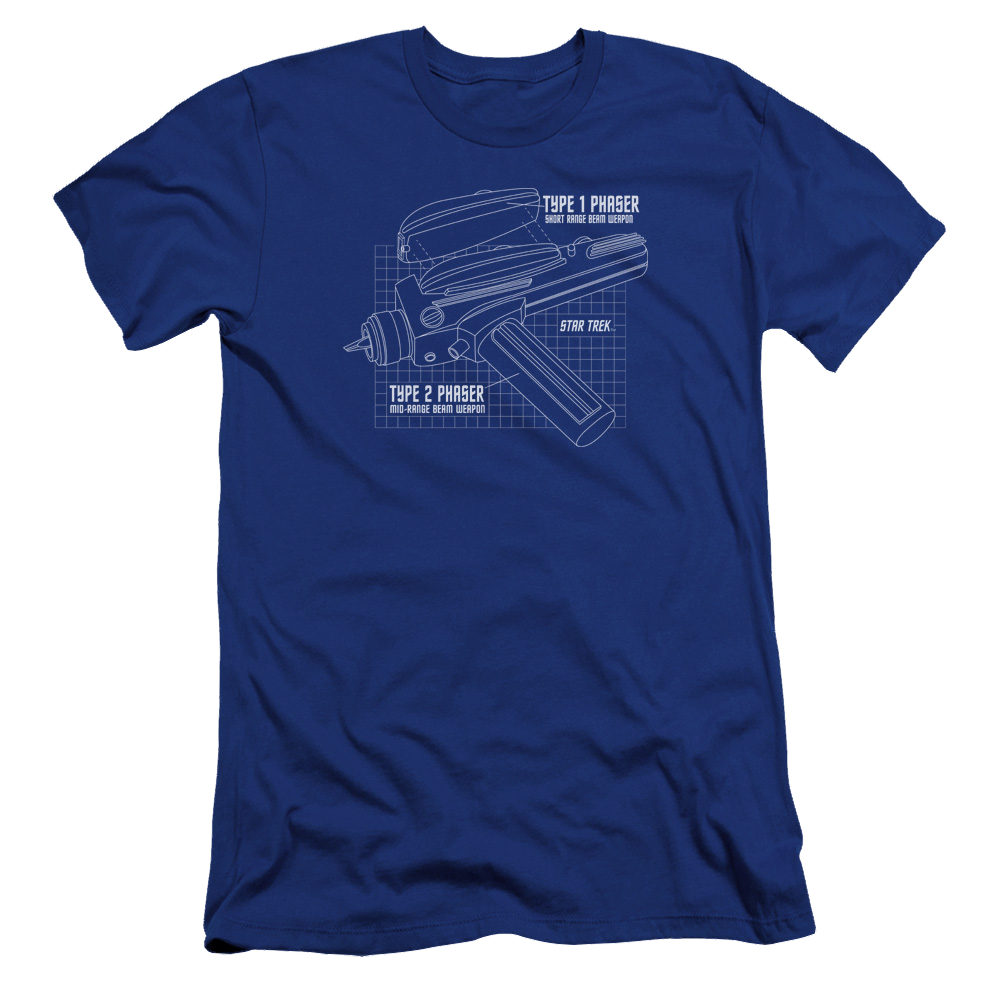 Star Trek Phaser Plans Men's Premium Slim Fit T-Shirt Men's Premium Slim Fit T-Shirt Star Trek   