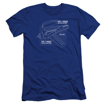 Star Trek Phaser Plans Men's Premium Slim Fit T-Shirt Men's Premium Slim Fit T-Shirt Star Trek   