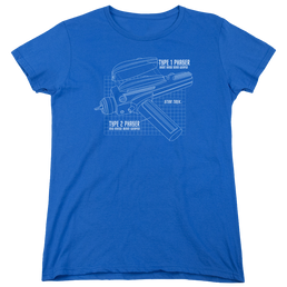 Star Trek Phaser Plans Women's T-Shirt Women's T-Shirt Star Trek   
