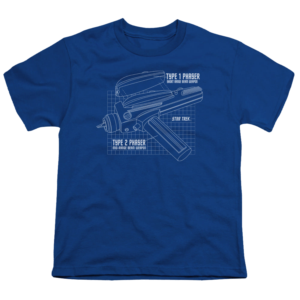 Star Trek The Original Series Phaser Plans - Youth T-Shirt Youth T-Shirt (Ages 8-12) Star Trek   