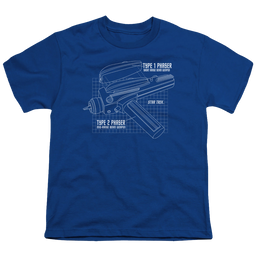 Star Trek The Original Series Phaser Plans - Youth T-Shirt Youth T-Shirt (Ages 8-12) Star Trek   