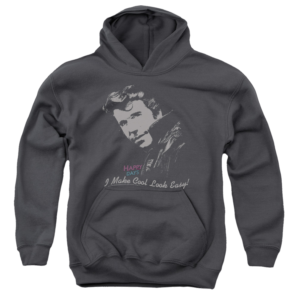 Happy Days Cool Fonz Youth Hoodie (Ages 8-12) Youth Hoodie (Ages 8-12) Happy Days   