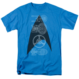 Star Trek The Original Series Line Of Ships - Men's Regular Fit T-Shirt Men's Regular Fit T-Shirt Star Trek   